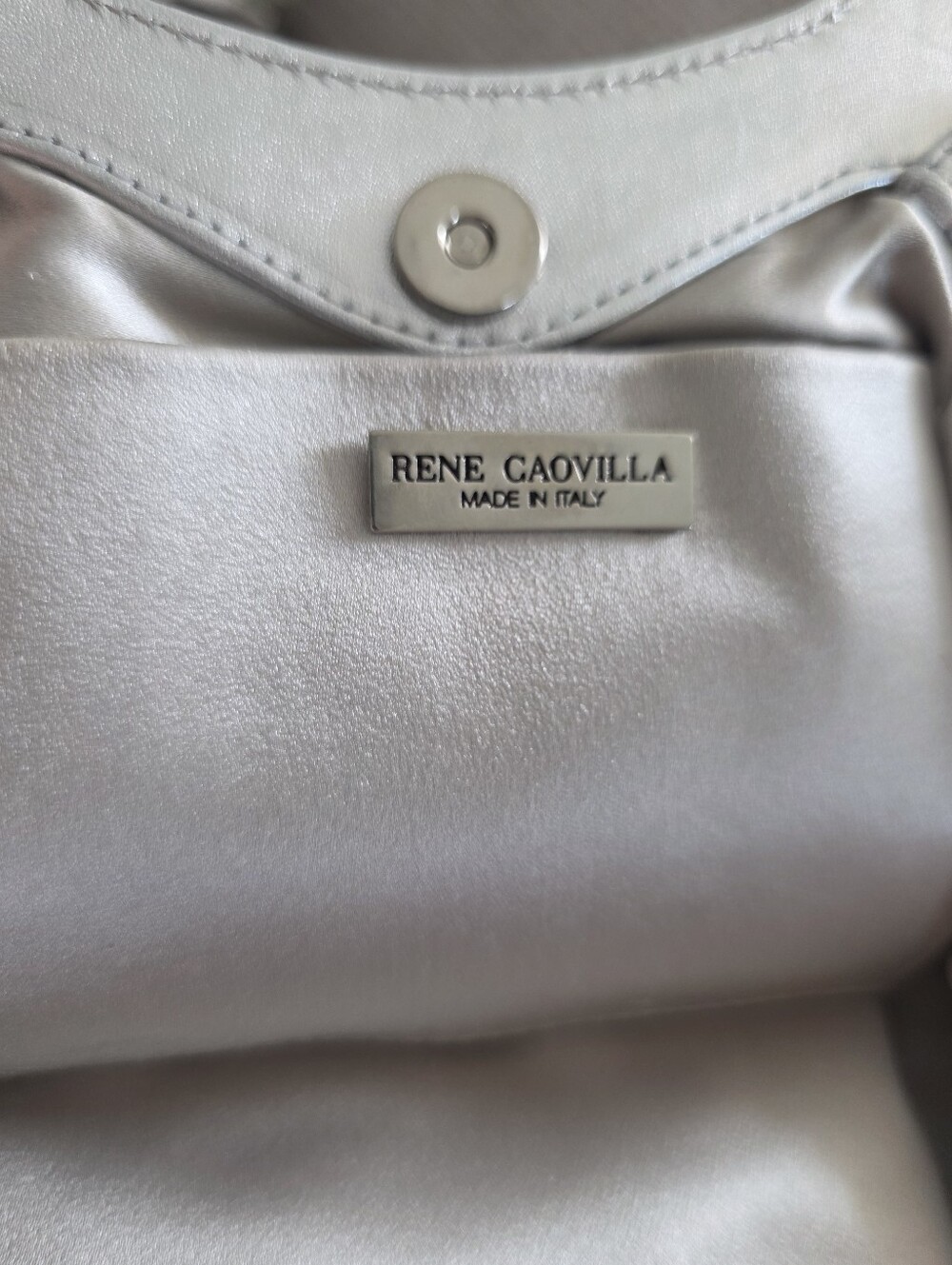 René Caovilla Silver Crystal Fringe Jeweled Evening Bag - Picture 9 of 14